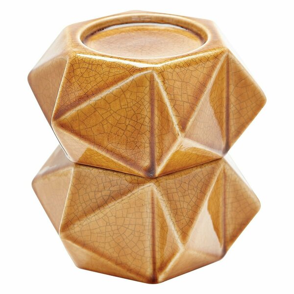 Dimond Honey Large Ceramic star Candle Holders - set Of 2 857128/s2